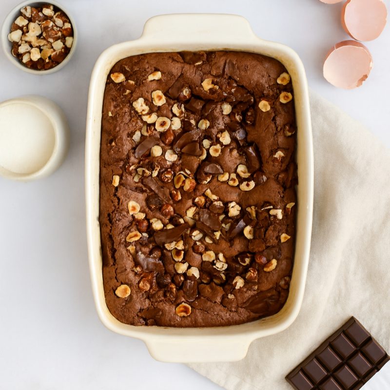 Brownie au chocolat et aux noisettes